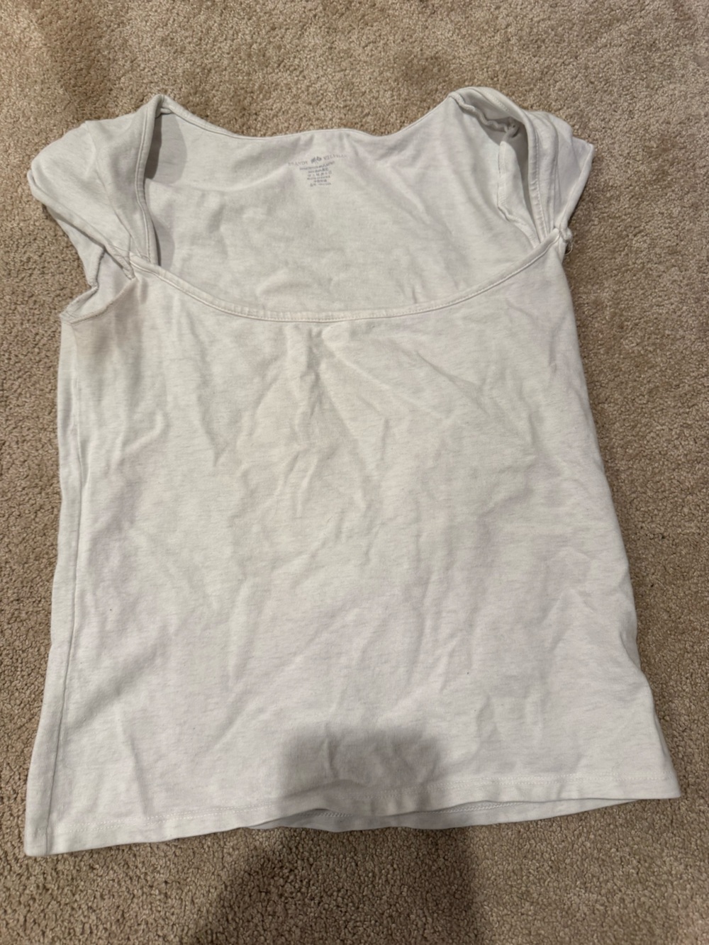 Brandy Melville White Scoop Neck Tank